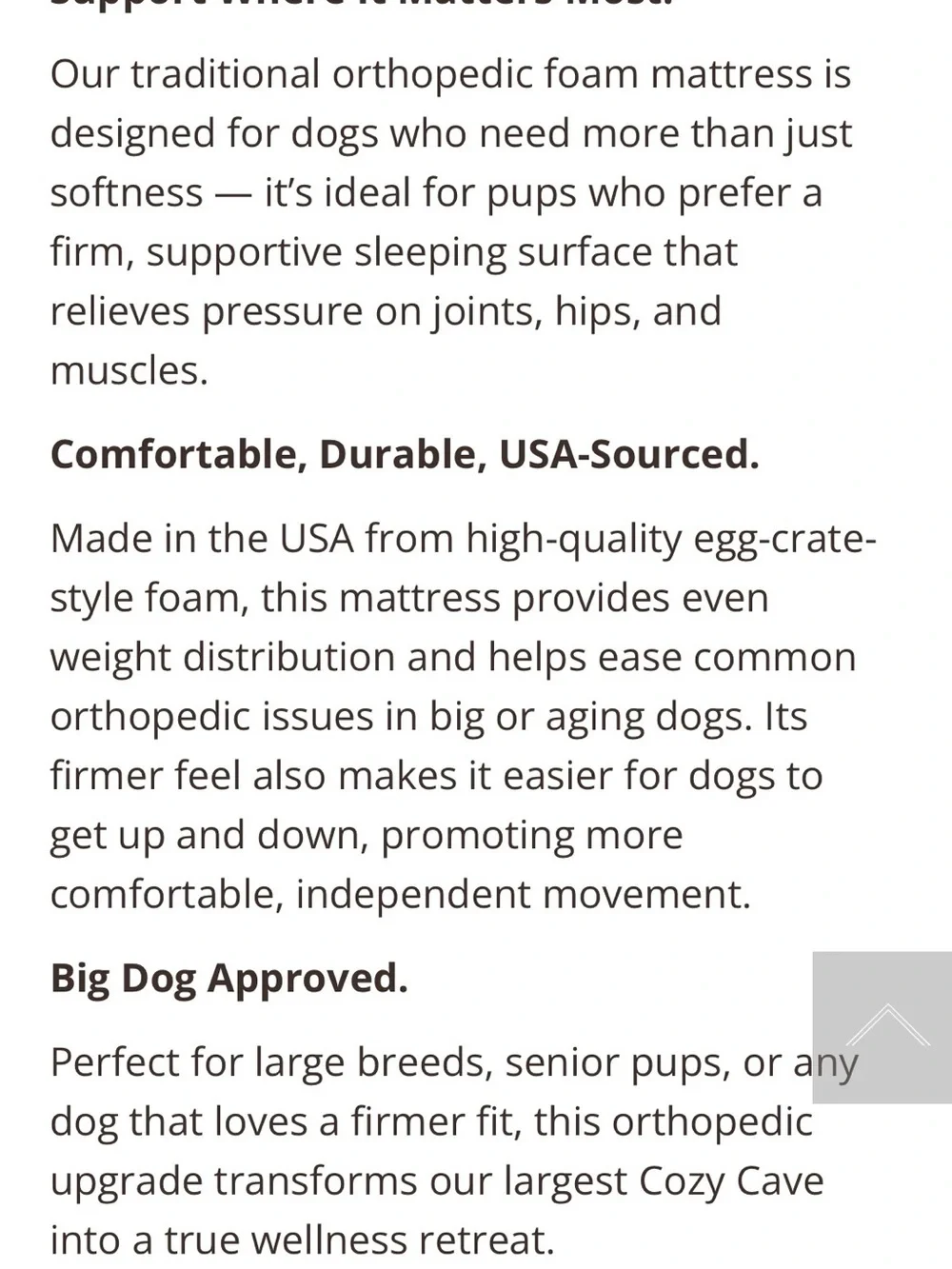 Snoozer Cozy Cave Orthopedic Dog Bed. Small. NWOT. Khaki Beige.